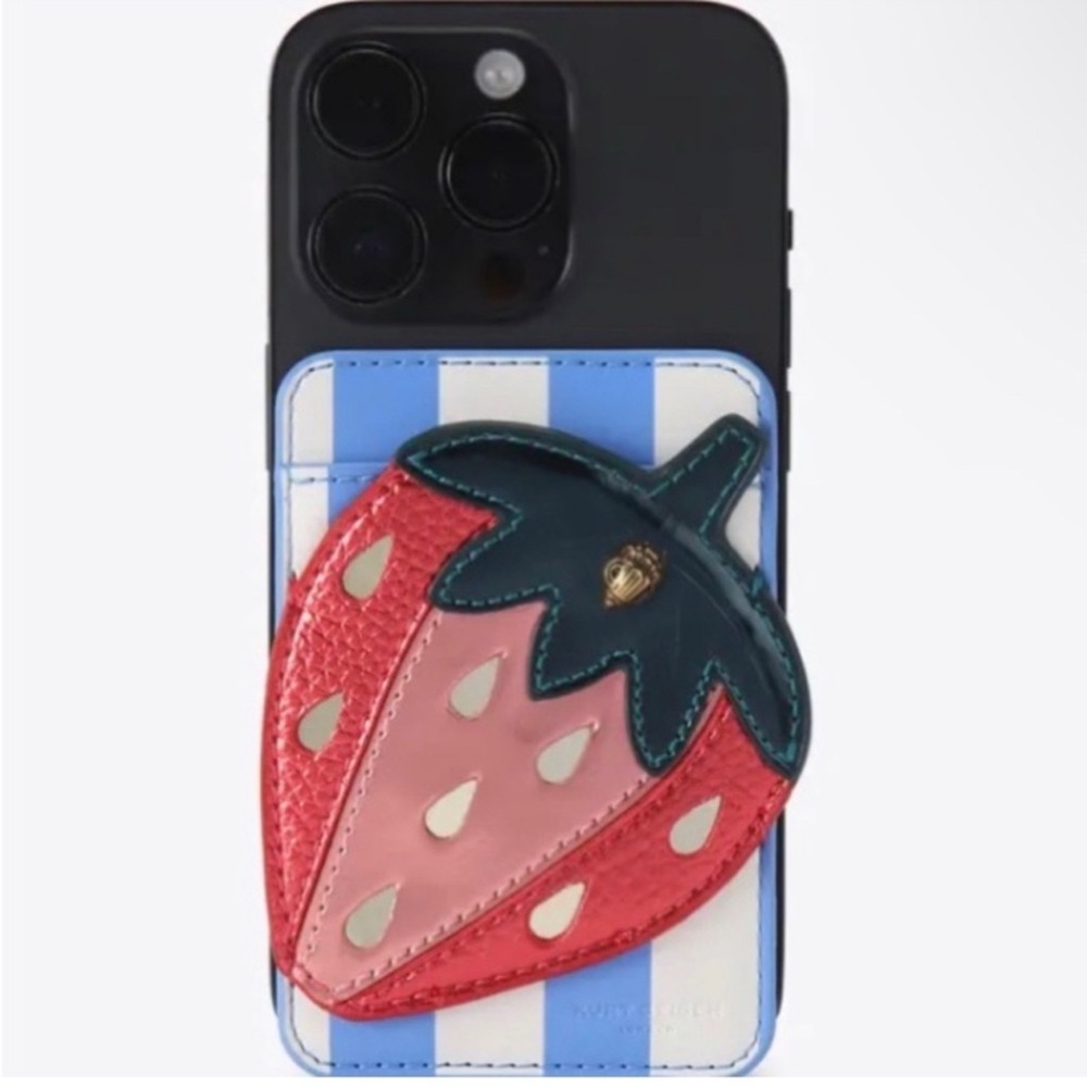 Kurt Geiger Multicolor Strawberry Card Holder - Picture 3 of 3
